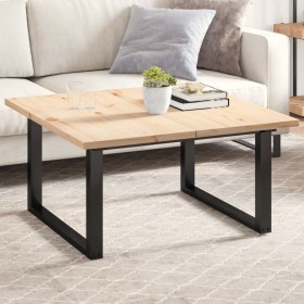 Tablero de mesa rectangular 2 uds madera de pino 90x45x2,5 cm