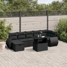 8-piece garden sofa set and black synthetic rattan cushions by vidaXL, Garden sets - Ref: Foro24-3275145, Price: 591,50 €, Di...