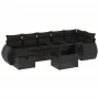 8-piece garden sofa set and black synthetic rattan cushions by vidaXL, Garden sets - Ref: Foro24-3275145, Price: 591,50 €, Di...