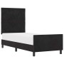 Estructura de cama con cabecera Negro 80 x 200 cm Terciopelo