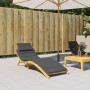 Liegekissen Anthrazitgrau Melange Stoff 186x58x3 cm von vidaXL, Kissen für Stühle und Sofas - Ref: Foro24-4002475, Preis: 51,...