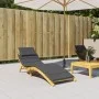 Lounger cushion anthracite gray melange fabric 186x58x3 cm by vidaXL, Cushions for chairs and sofas - Ref: Foro24-4002475, Pr...