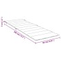Liegekissen Anthrazitgrau Melange Stoff 186x58x3 cm von vidaXL, Kissen für Stühle und Sofas - Ref: Foro24-4002475, Preis: 51,...