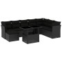 8-piece garden sofa set and black synthetic rattan cushions by vidaXL, Garden sets - Ref: Foro24-3266785, Price: 586,32 €, Di...