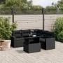 6-piece garden sofa set and black synthetic rattan cushions by vidaXL, Garden sets - Ref: Foro24-3267265, Price: 441,34 €, Di...
