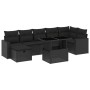 8-piece garden sofa set and black synthetic rattan cushions by vidaXL, Garden sets - Ref: Foro24-3274825, Price: 543,13 €, Di...