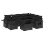 8-piece garden sofa set and black synthetic rattan cushions by vidaXL, Garden sets - Ref: Foro24-3274995, Price: 571,53 €, Di...