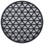 Black PP outdoor rug Ø120 cm by vidaXL, Outdoor protectors - Ref: Foro24-368462, Price: 22,41 €, Discount: %