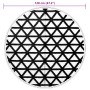 Black PP outdoor rug Ø120 cm by vidaXL, Outdoor protectors - Ref: Foro24-368462, Price: 21,50 €, Discount: %
