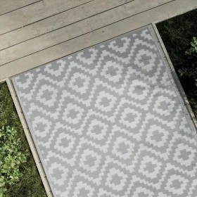 Alfombra de exterior PP gris 120x180 cm de vidaXL, Protectores para exterior - Ref: Foro24-368552, Precio: 27,02 €, Descuento: %