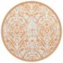 Orange-weißer PP-Außenteppich Ø120 cm von vidaXL, Outdoor-Protektoren - Ref: Foro24-368506, Preis: 24,42 €, Rabatt: %