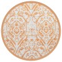Orange-weißer PP-Außenteppich Ø120 cm von vidaXL, Outdoor-Protektoren - Ref: Foro24-368506, Preis: 24,94 €, Rabatt: %