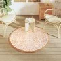 Orange-weißer PP-Außenteppich Ø120 cm von vidaXL, Outdoor-Protektoren - Ref: Foro24-368506, Preis: 24,42 €, Rabatt: %