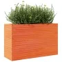 Solid wax brown pine wood planter 110x40x68.5 cm by vidaXL, Pots and planters - Ref: Foro24-3282496, Price: 251,40 €, Discoun...