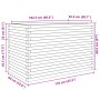 Solid Douglas fir wood planter 110x60x68.5 cm by vidaXL, Pots and planters - Ref: Foro24-3282507, Price: 251,45 €, Discount: %