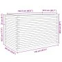 Solid Douglas fir wood planter 110x60x68.5 cm by vidaXL, Pots and planters - Ref: Foro24-3282507, Price: 247,60 €, Discount: %