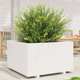Solid white pine wood planter 80x80x49.5 cm by vidaXL, Pots and planters - Ref: Foro24-3282530, Price: 209,09 €, Discount: %