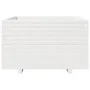 Solid white pine wood planter 80x80x49.5 cm by vidaXL, Pots and planters - Ref: Foro24-3282530, Price: 209,09 €, Discount: %