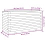 Impregnated pine wood planter 90x40x49.5 cm by vidaXL, Pots and planters - Ref: Foro24-3282558, Price: 154,82 €, Discount: %