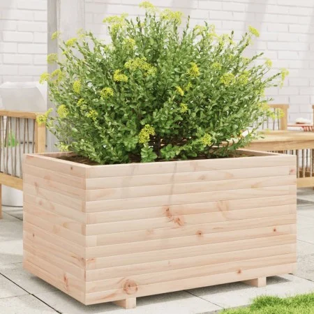 Pflanzgefäß aus massivem Kiefernholz, 90 x 60 x 49,5 cm von vidaXL, Töpfe und Pflanzgefäße - Ref: Foro24-3282564, Preis: 167,...