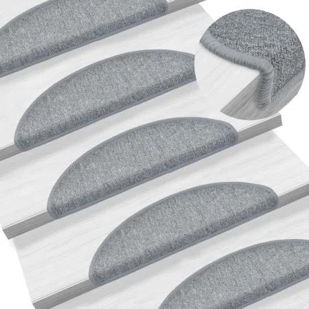 Stair mats 15 units light gray 56x17x3 cm by vidaXL, Stair mats - Ref: Foro24-133879, Price: 55,08 €, Discount: %