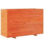 Planter solid wax brown pine wood 110x40x72.5 cm by vidaXL, Pots and planters - Ref: Foro24-3282601, Price: 273,97 €, Discoun...