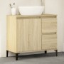 Armario de baño madera contrachapada roble Sonoma 65x33x60 cm by vidaXL, bathroom vanities - Ref: Foro24-847405, Price: 57,81...