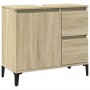 Armario de baño madera contrachapada roble Sonoma 65x33x60 cm by vidaXL, bathroom vanities - Ref: Foro24-847405, Price: 57,81...