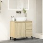 Badezimmerschrank aus Eichenholz-Sonoma-Sperrholz 65x33x60 cm. von vidaXL, Badezimmerwaschtische - Ref: Foro24-847405, Preis:...