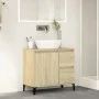 Badezimmerschrank aus Eichenholz-Sonoma-Sperrholz 65x33x60 cm. von vidaXL, Badezimmerwaschtische - Ref: Foro24-847405, Preis:...