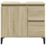 Badezimmerschrank aus Eichenholz-Sonoma-Sperrholz 65x33x60 cm. von vidaXL, Badezimmerwaschtische - Ref: Foro24-847405, Preis:...