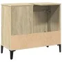 Badezimmerschrank aus Eichenholz-Sonoma-Sperrholz 65x33x60 cm. von vidaXL, Badezimmerwaschtische - Ref: Foro24-847405, Preis:...