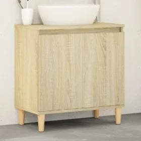 Waschbeckenunterschrank aus Eichen-Sonoma-Sperrholz 58x33x60 cm. von vidaXL, Badezimmerwaschtische - Ref: Foro24-847407, Prei...