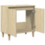 Armario de lavabo madera contrachapada roble Sonoma 58x33x60 cm by vidaXL, bathroom vanities - Ref: Foro24-847407, Price: 41,...