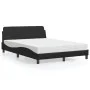 Bed with black synthetic leather mattress 120x200 cm by vidaXL, Beds and slatted bases - Ref: Foro24-3208377, Price: 319,40 €...