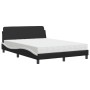 Bett mit schwarz-weißer Kunstledermatratze 120x200 cm von vidaXL, Betten und Lattenroste - Ref: Foro24-3208382, Preis: 353,88...