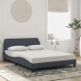 Bett mit dunkelgrauer Samtmatratze 140x200 cm von vidaXL, Betten und Lattenroste - Ref: Foro24-3208412, Preis: 343,20 €, Raba...