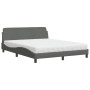 Bed with dark gray fabric mattress 160x200 cm by vidaXL, Beds and slatted bases - Ref: Foro24-3208425, Price: 404,49 €, Disco...