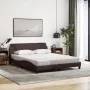 Bett mit dunkelbrauner Stoffmatratze 160x200 cm von vidaXL, Betten und Lattenroste - Ref: Foro24-3208427, Preis: 365,18 €, Ra...