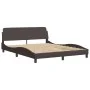 Bett mit dunkelbrauner Stoffmatratze 160x200 cm von vidaXL, Betten und Lattenroste - Ref: Foro24-3208427, Preis: 365,18 €, Ra...