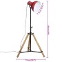 Lámpara de pie rojo desgastado 25 W E27 75x75x90-150 cm by vidaXL, Lamps - Ref: Foro24-371896, Price: 73,41 €, Discount: %