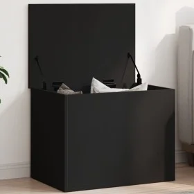 Aufbewahrungsbox aus schwarzem Ingenieurholz 60x42x46 cm von vidaXL, Aufbewahrungskisten - Ref: Foro24-840654, Preis: 67,48 €...
