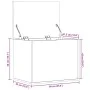 Caja de almacenaje madera de ingeniería negro 60x42x46 cm de vidaXL, Baúles de almacenamiento - Ref: Foro24-840654, Precio: 6...
