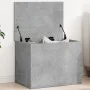 Caja de almacenaje madera ingeniería gris hormigón 60x42x46 cm by vidaXL, Storage trunks - Ref: Foro24-840656, Price: 56,70 €...