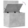Caja de almacenaje madera ingeniería gris hormigón 60x42x46 cm by vidaXL, Storage trunks - Ref: Foro24-840656, Price: 56,70 €...