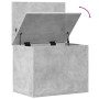 Caja de almacenaje madera ingeniería gris hormigón 60x42x46 cm by vidaXL, Storage trunks - Ref: Foro24-840656, Price: 57,56 €...