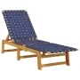 Liegestühle mit Tisch, 2 Stück Massivholz aus dunkelblauer Akazie. von vidaXL, Liegen - Ref: Foro24-3214218, Preis: 259,11 €,...