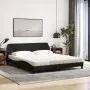 Bed with black fabric mattress 180x200 cm by vidaXL, Beds and slatted bases - Ref: Foro24-3208446, Price: 409,32 €, Discount: %