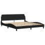Bed with black fabric mattress 180x200 cm by vidaXL, Beds and slatted bases - Ref: Foro24-3208446, Price: 415,28 €, Discount: %