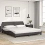 Bed with brown synthetic leather mattress 180x200 cm by vidaXL, Beds and slatted bases - Ref: Foro24-3208459, Price: 393,96 €...